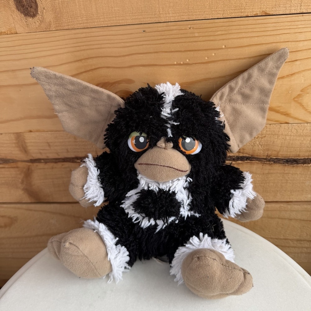 Gremlins Toy Factory Mohawk Black & White Gremlin Plush Stuffed Animal 10" 2014